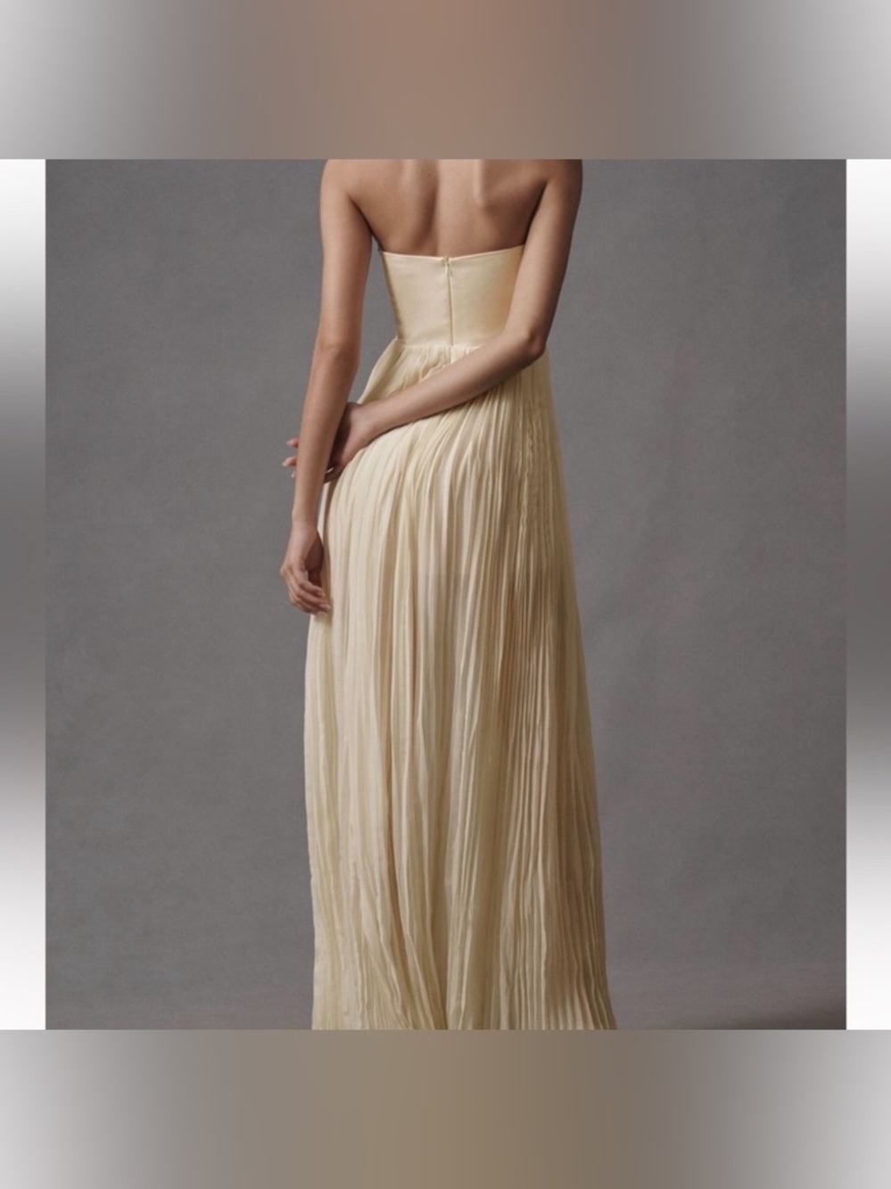BNWT Delfi Collective Lourdes Cream gown - Picture 7 of 7
